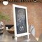 Flash Furniture Whitewash Magnetic Table/Hanging Chalkboards, 10PK 10-HFKHD-GDIS-CRE8-522315-GG - alternate 3